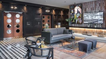 Siddeområde i lobbyen