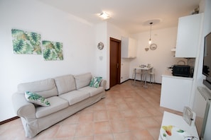 Apartamento luxo | Área de estar | TV de tela plana