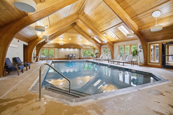 Indoor pool, a heated pool