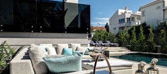 Stylish Villa Curiera in the city center with private pool and lounge on Krk