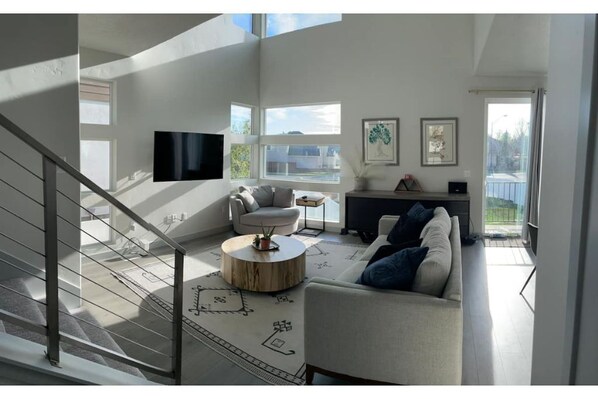 TV, fireplace, ping pong