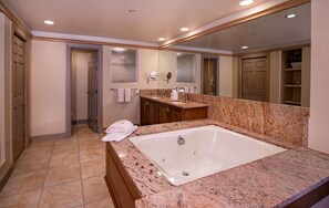 Shower, jetted bath