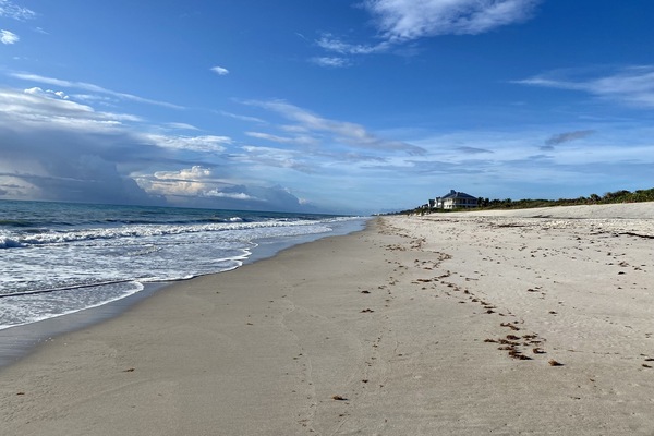 Vlak bij het strand