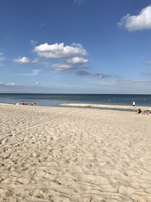 Vlak bij het strand