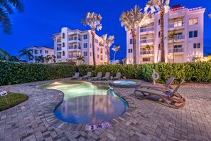 A heated pool - At Sun Sea Terrace | Luxury Siesta Key Condo w/ Heated Pool, Short Walk to Beach and Village (Siesta Key)