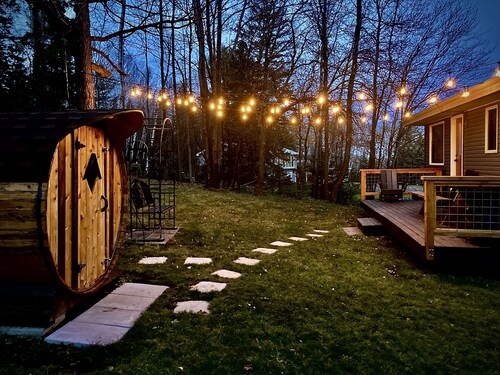 Enjoy Duluth's best trails/parks from our backyard with Outdoor Sauna