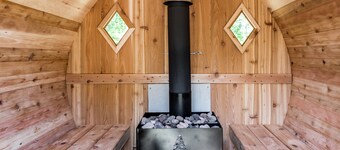 Enjoy Duluth's best trails/parks from our backyard with Outdoor Sauna