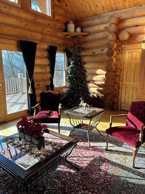 Interior - Gorgeous Log Home featuring  8-person outdoor HOT TUB-available year round. (Independence)