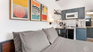 1 bedroom, iron/ironing board, travel crib, free WiFi