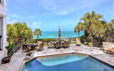Rare private beachfront estate on the Gulf.