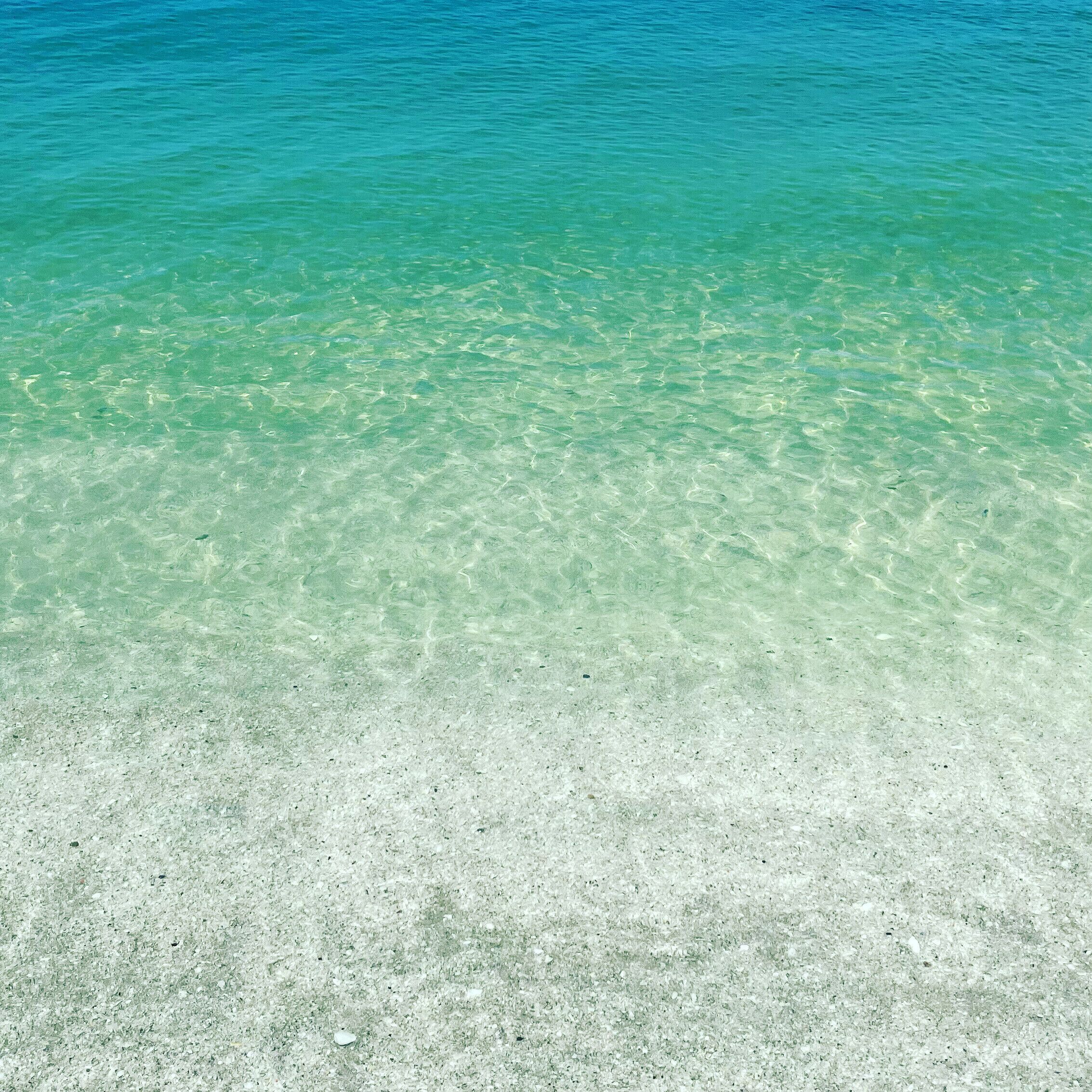 En la playa, camastros y toallas de playa 