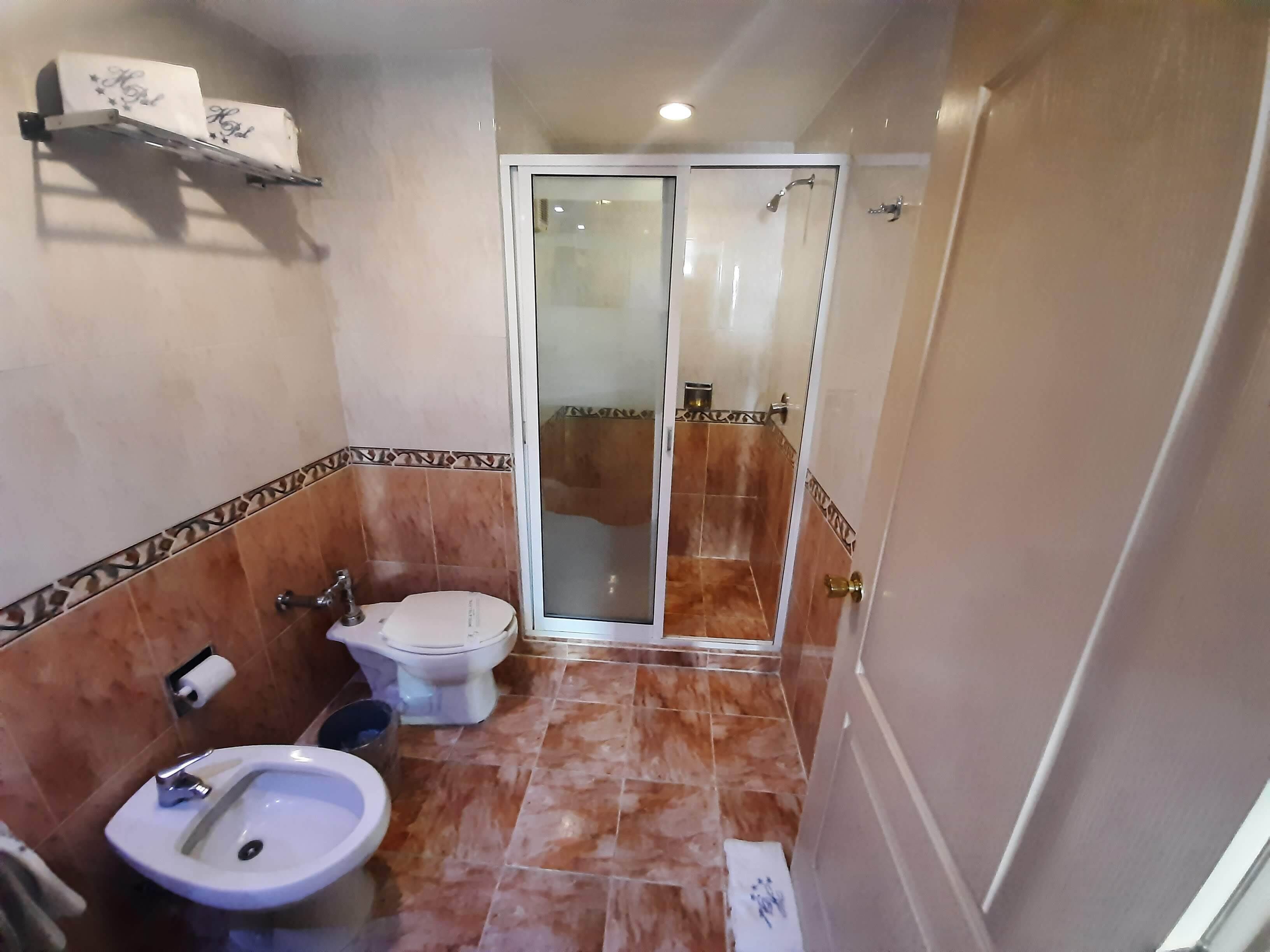 shower, hair dryer, bidet, soap