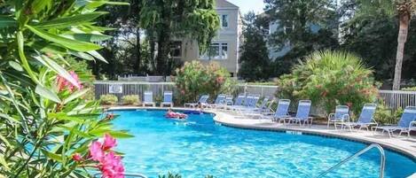 Indoor pool, outdoor pool