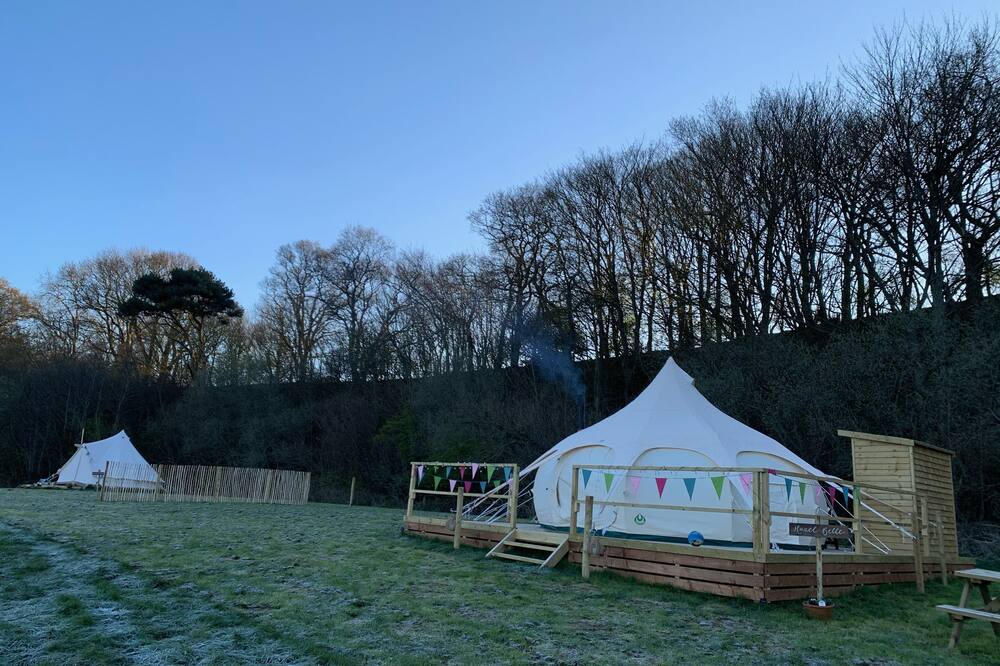 Lovely spacious lotus bell tent in Shaftesbury, UK