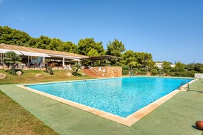 A heated pool