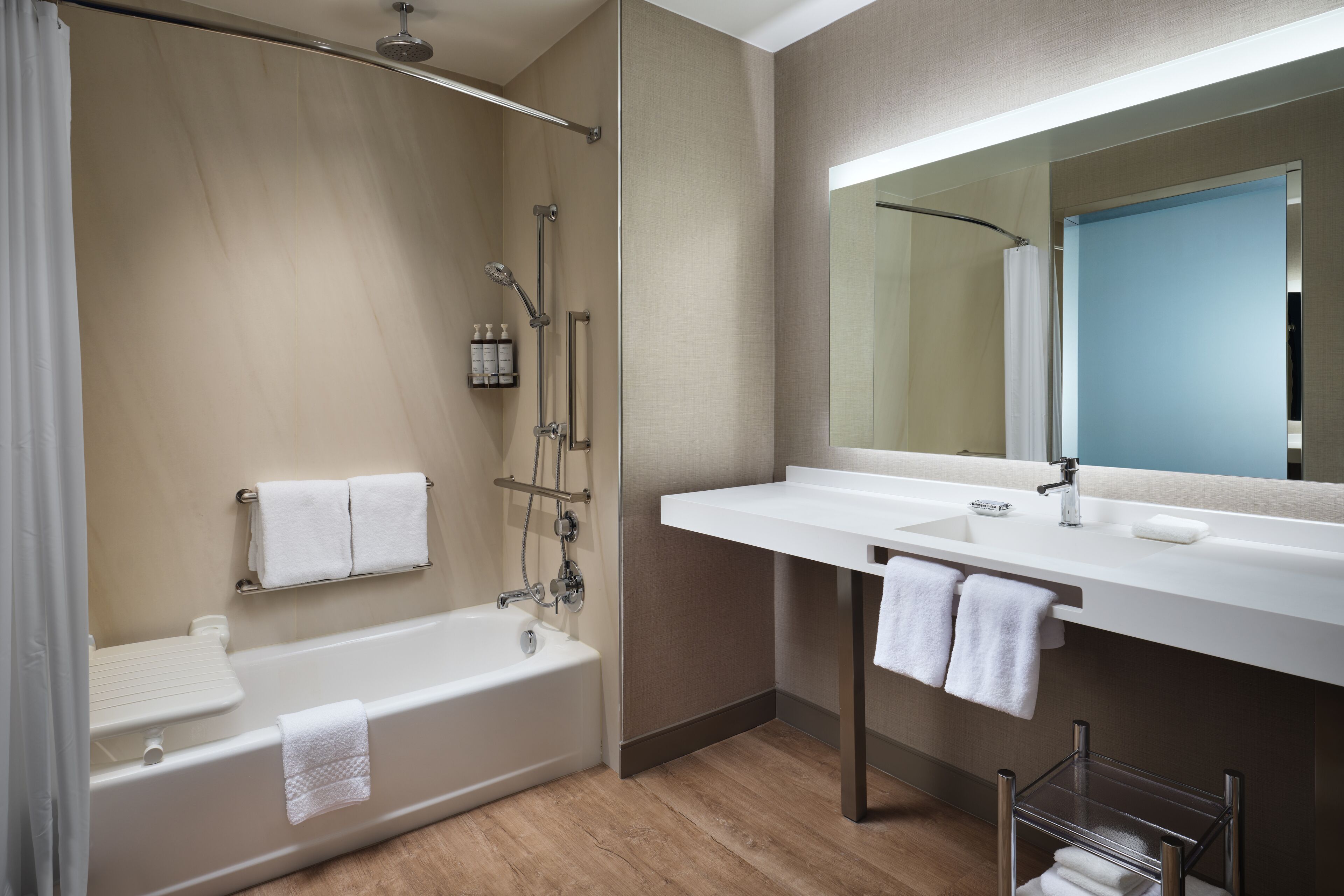 room, 2 queen beds, non smoking | bathroom | free toiletries, hair dryer, bathrobes, towels