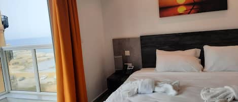 Standard Double or Twin Room, Balcony, Partial Sea View | View from room