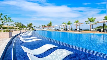 Indoor pool, seasonal outdoor pool