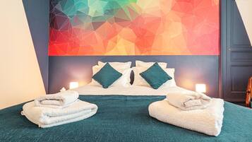 8 chambres, Wi-Fi gratuit, draps fournis