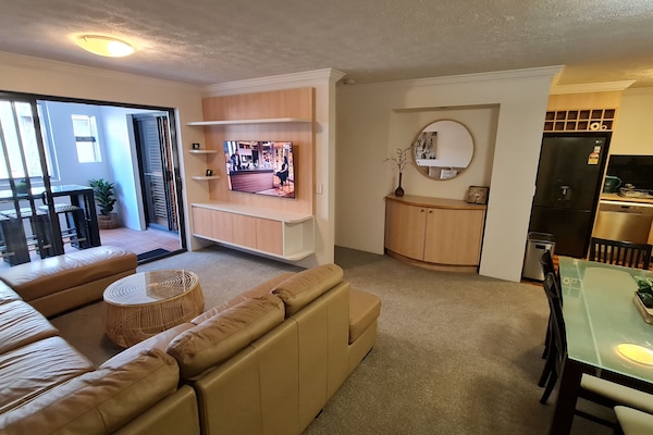 You'll find a most spacious and well laid out 2 bedroom apartment.