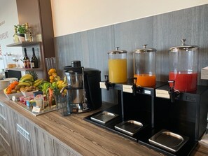 Free daily self-serve breakfast