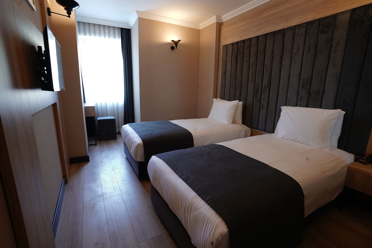 Habitación estándar con 2 camas individuales | 1 habitación, sábanas de algodón egipcio y ropa de cama de alta calidad