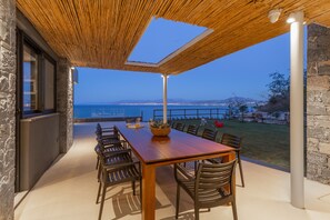 Outdoor dining - Villa Nereid 5 bedroom villa with infinity heated pool (Rodia)