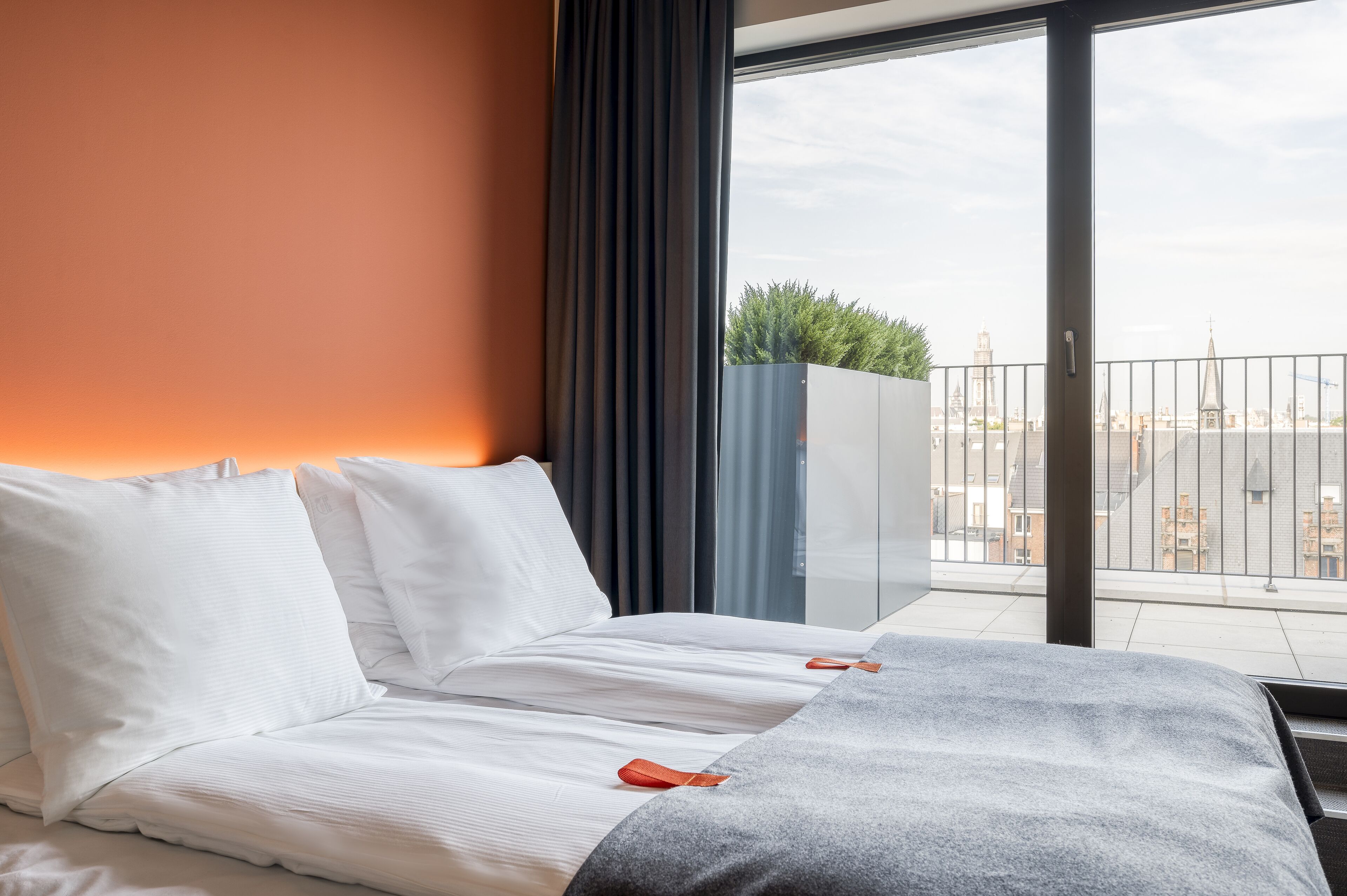 Tweepersoonskamer, balkon | Een bureau, gratis wifi, beddengoed