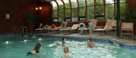 Indoor pool, a heated pool