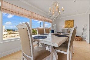 Dining - Seabatical-Gulf Front Home with Private Beach Crossover, 3 King suites (Navarre)