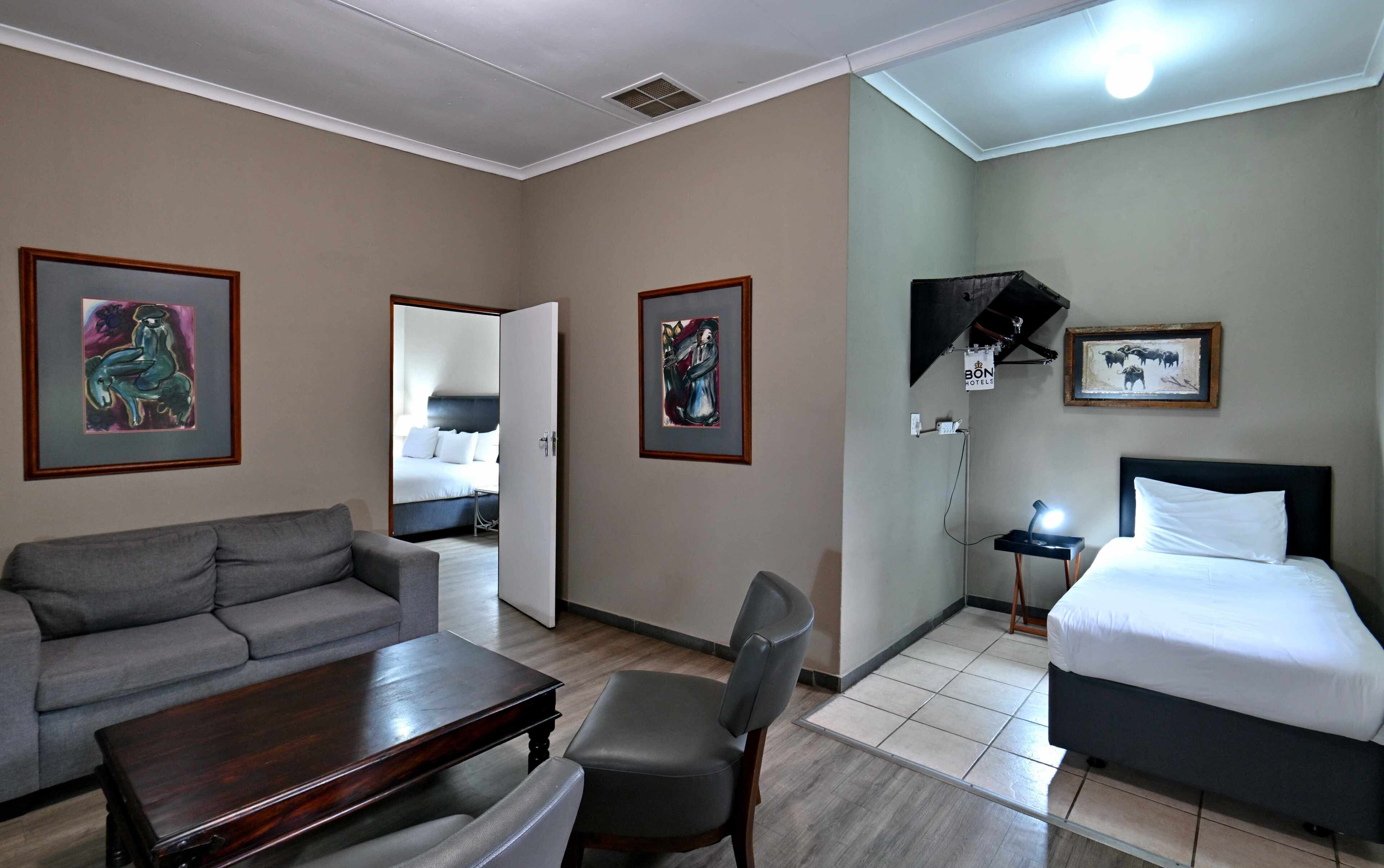 Premium bedding, desk, free WiFi, bed sheets