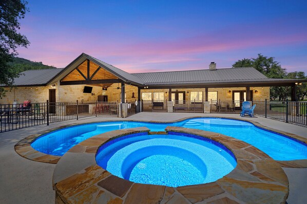 Pool - All About Texas @ Frio River Vacation Rentals (Concan)
