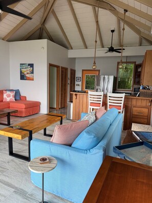 TV, books - Perfect family villa: Close to beaches + pool (St. John)