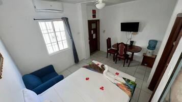 1 soverom, safe på rommet, strykejern/-brett og wi-fi (inkludert)