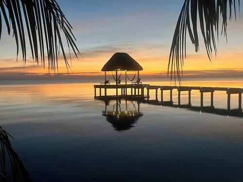 Beachfront Villa with Dock & FREE Golf Cart!