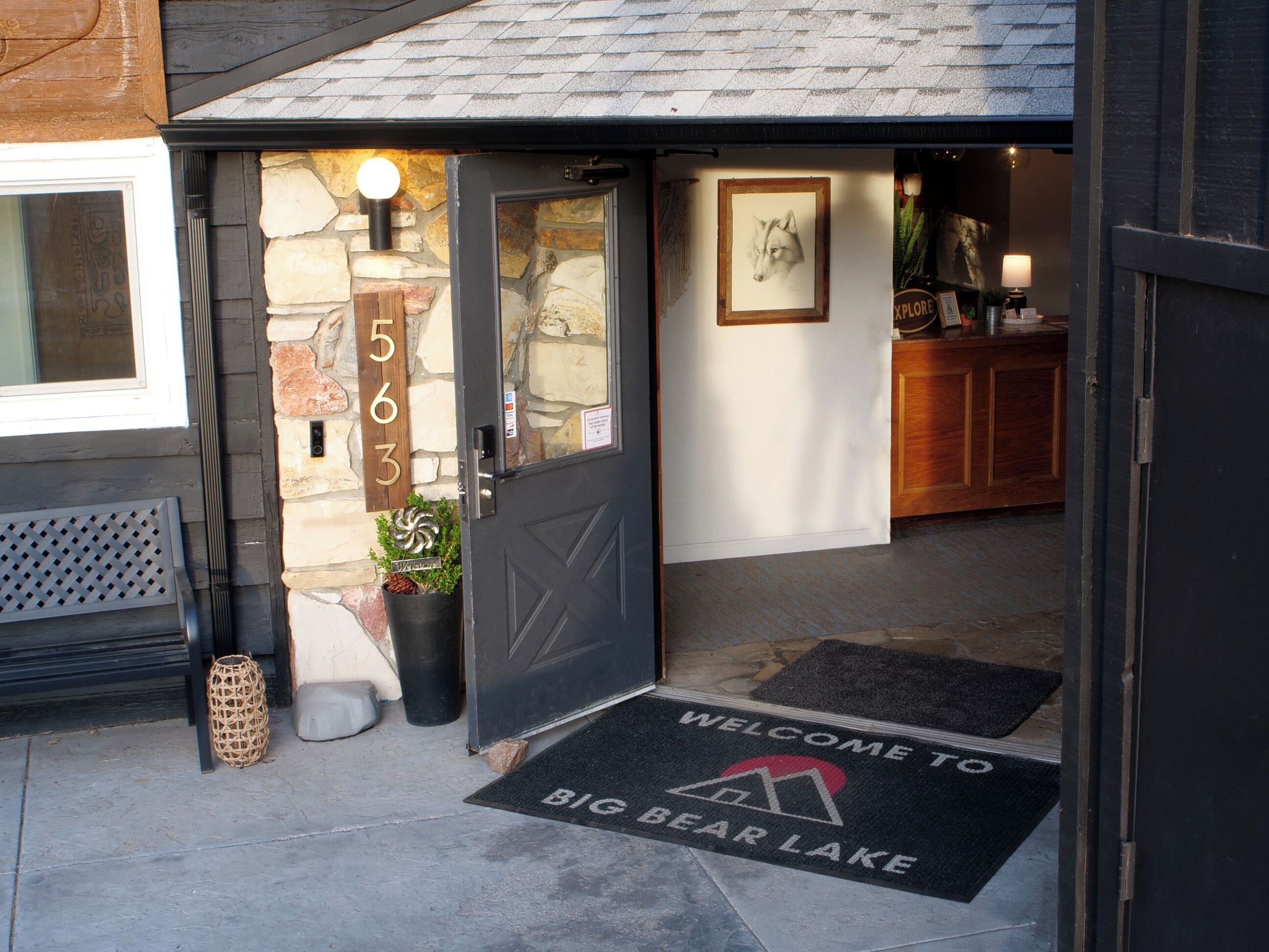 Façade de l’hébergement