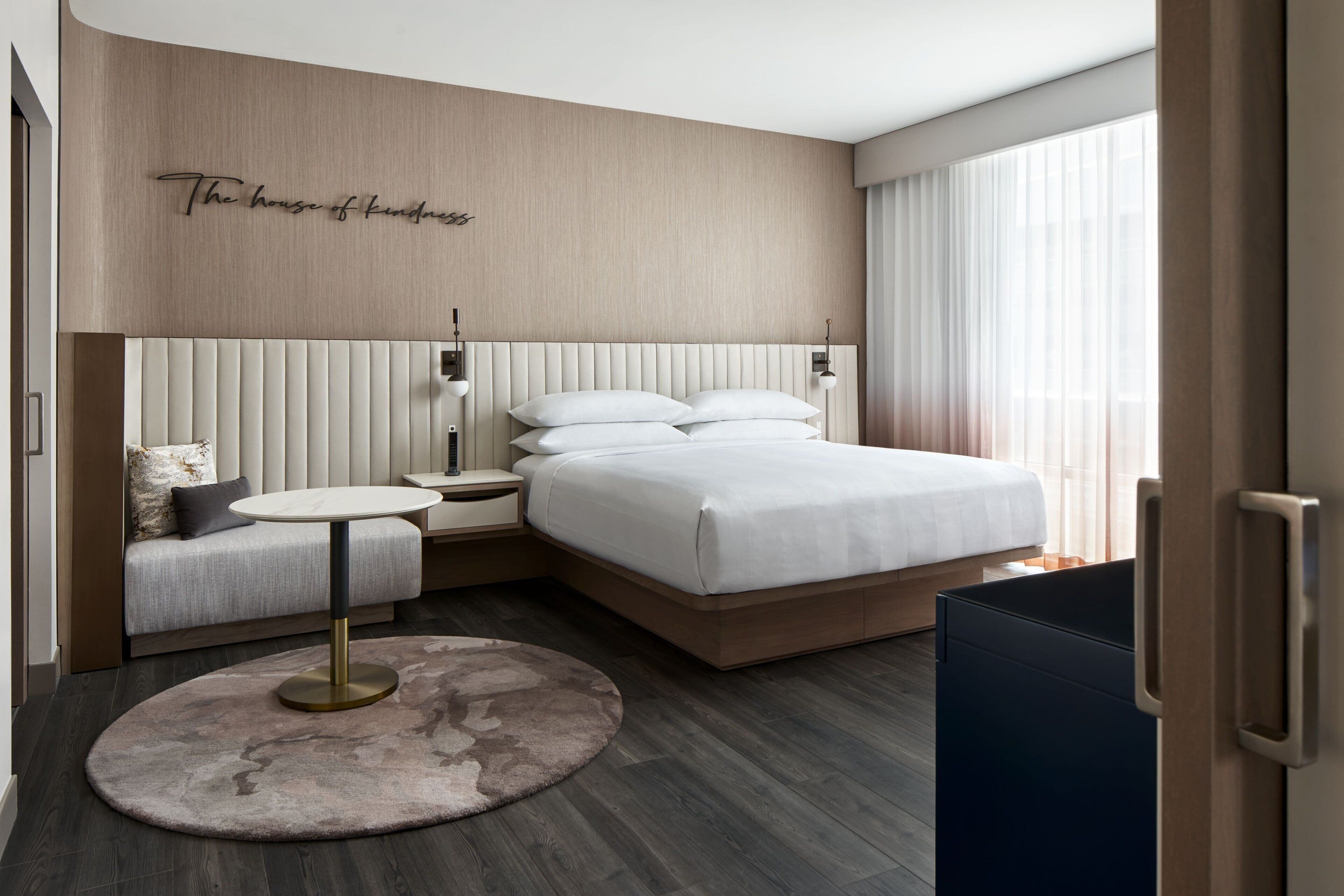 premium bedding, in-room safe, desk, laptop workspace