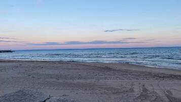 Sun-loungers, beach towels