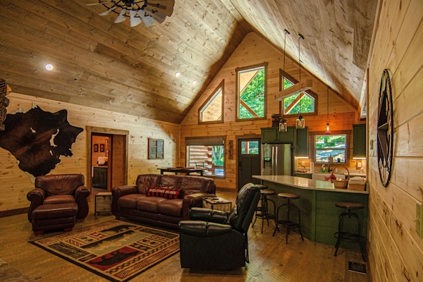 Smart TV, fireplace, DVD player, foosball