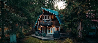 Modern Mountain Design & Alpine Charm w/ Fireplace, Hot Tub, Pet Friendly