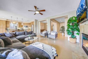 テレビ、暖炉、テレビゲーム、Netflix