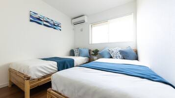 2 室のベッドルーム、デスク、アイロン / アイロン台、WiFi (無料)