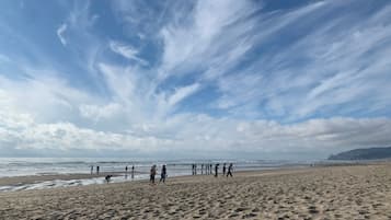 En la playa