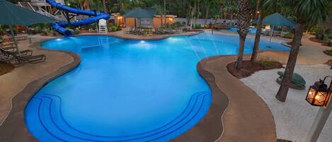 Indoor pool, outdoor pool