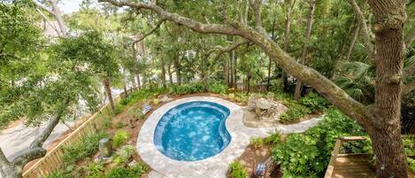 A heated pool