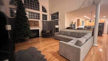 TV connectée, cheminée, jeux vidéo, espaces bureaux