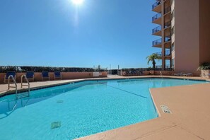 Indoor pool, a heated pool - Four Seasons 702E (Orange Beach)