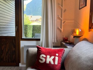 TV - Bright studio in the center, garden, parking, ski locker (Samoëns)