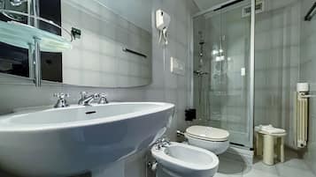 Shower, rainfall showerhead, hair dryer, bidet