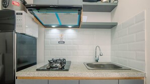 Kamar | Dapur pribadi | Lemari es, kompor, dan mesin pencuci piring